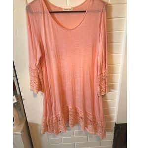 BOHEMIAN Flowy Lace 3/4 sleeved Top